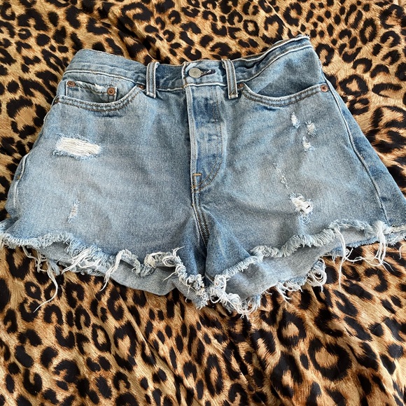 Levi's Pants - Levi's Blue Distressed Jean Shorts